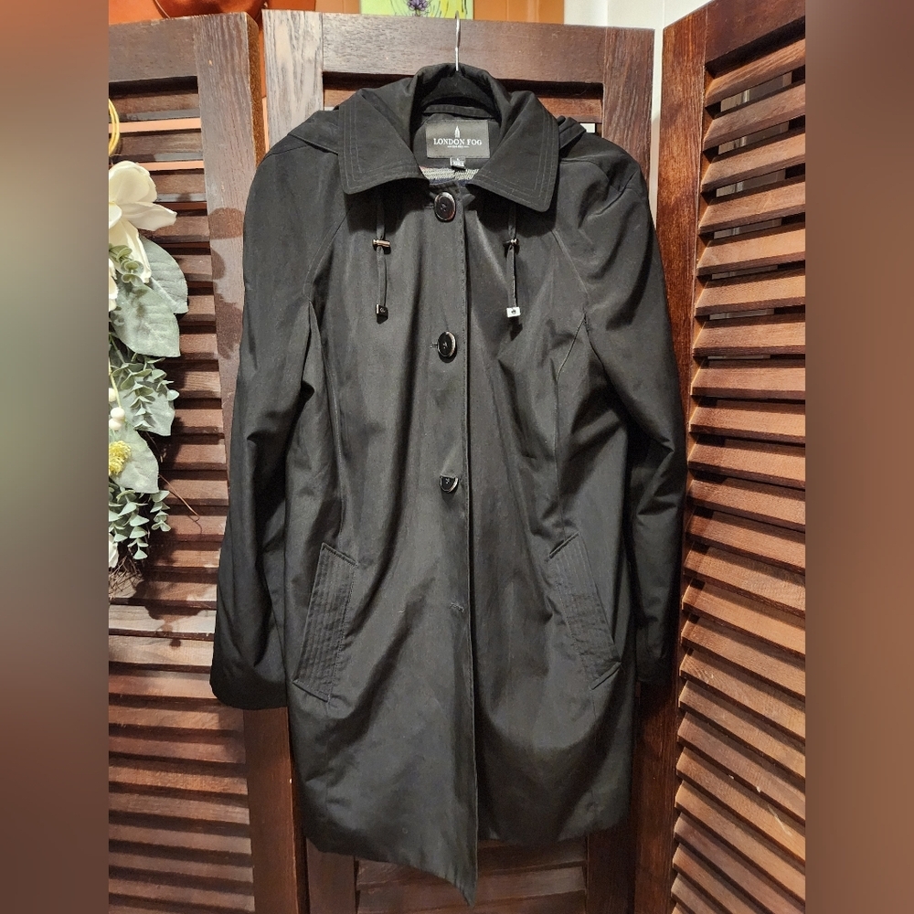 London Fog Women’s Black Trench Coat